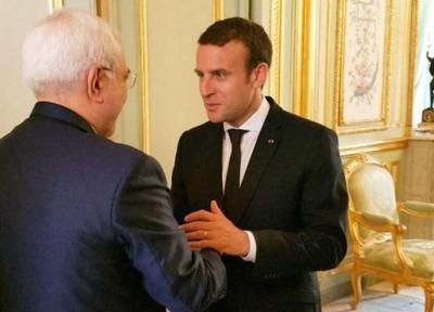 ظریف با رئیس جمهور فرانسه دیدار کرد