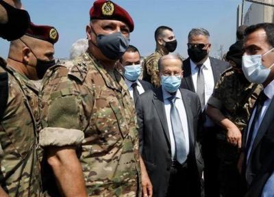 لبنان، بازدید میشل عون از مناطق آسیب دیده انفجار بیروت