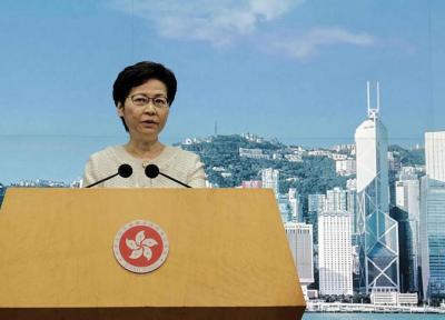 خبرنگاران آمریکا رییس اجرایی هنگ کنگ را تحریم می کند