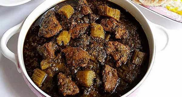 طرز تهیه خورشت کرفس با گوشت و مرغ لعاب دار و خوشمزه