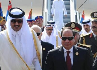 نخستین تماس تلفنی امیر قطر و رئیس جمهور مصر پس از آشتی دو کشور