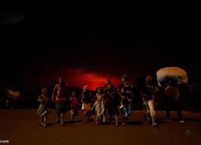 (تصاویر) وحشت از فوران آتشفشان در کنگو