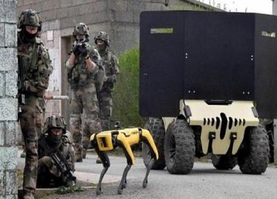مانور ارتش فرانسه به همراه ربات های جنگی