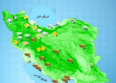 باد و باران و یخبندان در 21 استان
