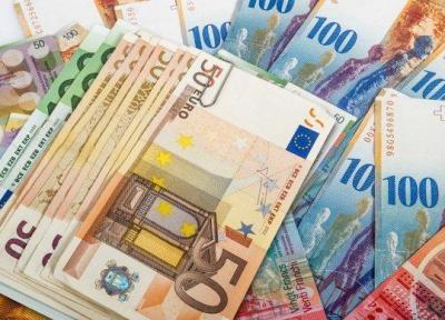 افزایش نرخ دلار، کاهش 208 ریالی قیمت یورو