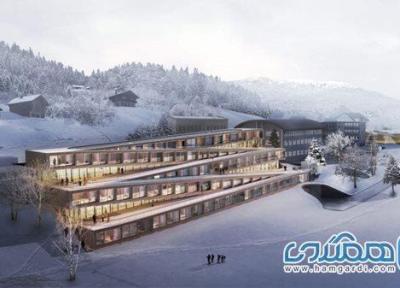 بام یک هتل در سوئیس قسمتی از پیست اسکی می گردد !
