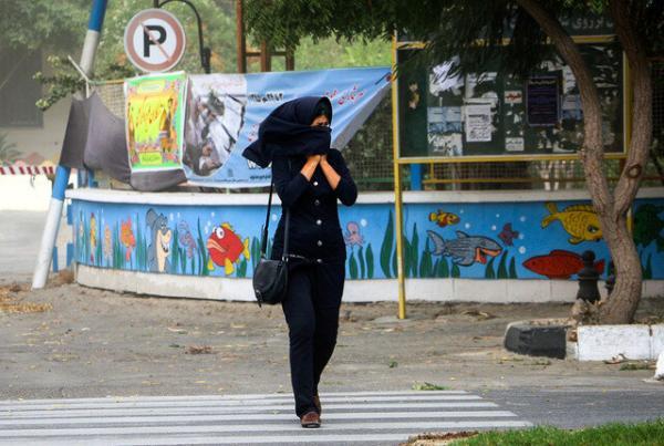 وزش باد شدید و خیزش گرد و خاک در تهران ، تغییرات دمایی تا خاتمه هفته