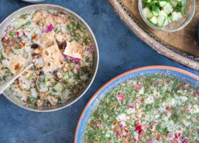 طرز تهیه آب دوغ خیار ساده خانگی به سبک اصیل ایرانی