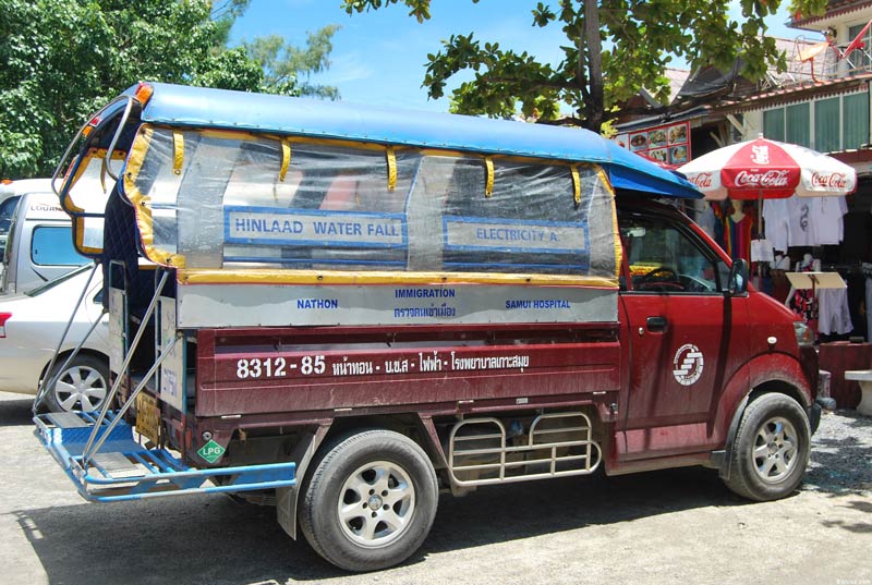 Songtaew or Minibus سانگتیو یا مینی بوس در تور پاتایا